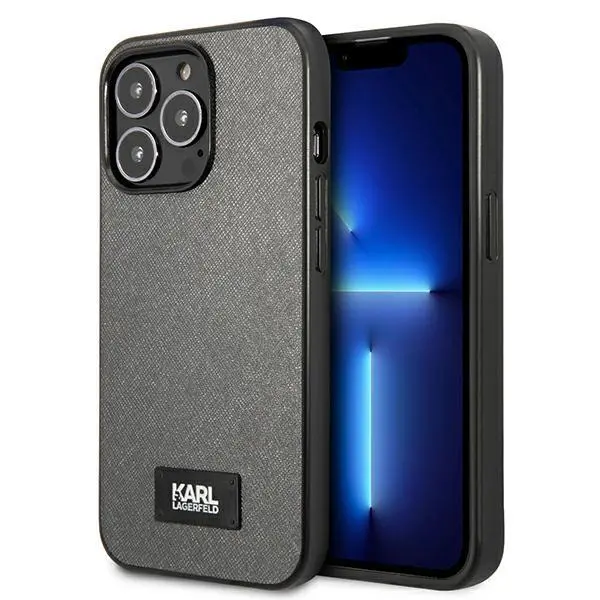Etui Karl Lagerfeld Saffiano Plaque KLHCP13XSFMP2DG do iPhone 13 Pro Max