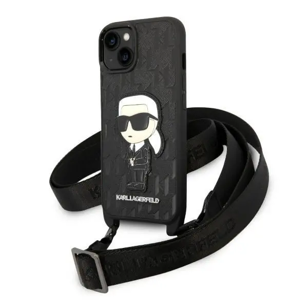 Etui Karl Lagerfeld Monogram Ikonik Patch KLHCP14MSTKMK do iPhone 14 Plus