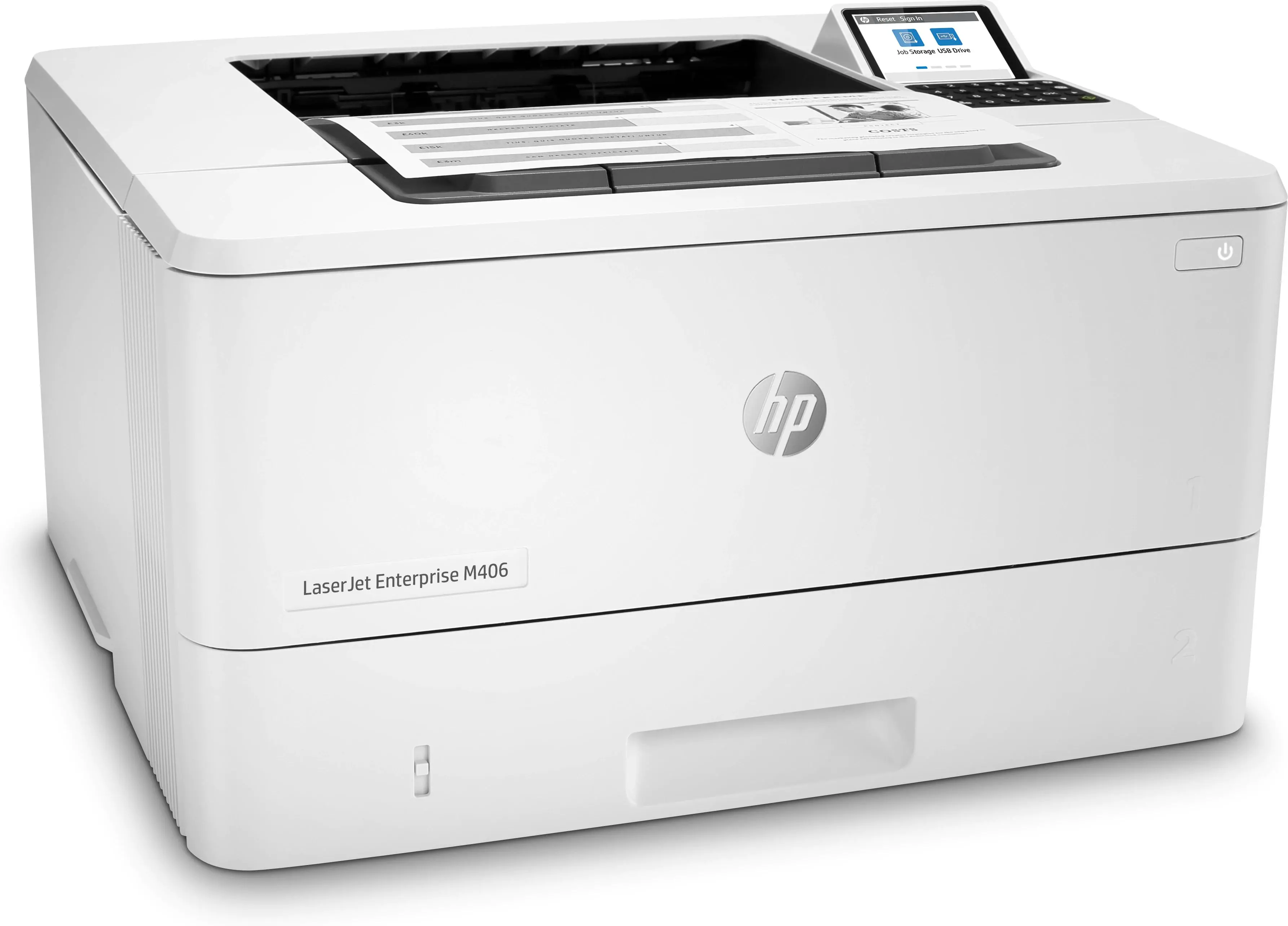 Drukarka HP LaserJet Enterprise M406dn WiFi Biały