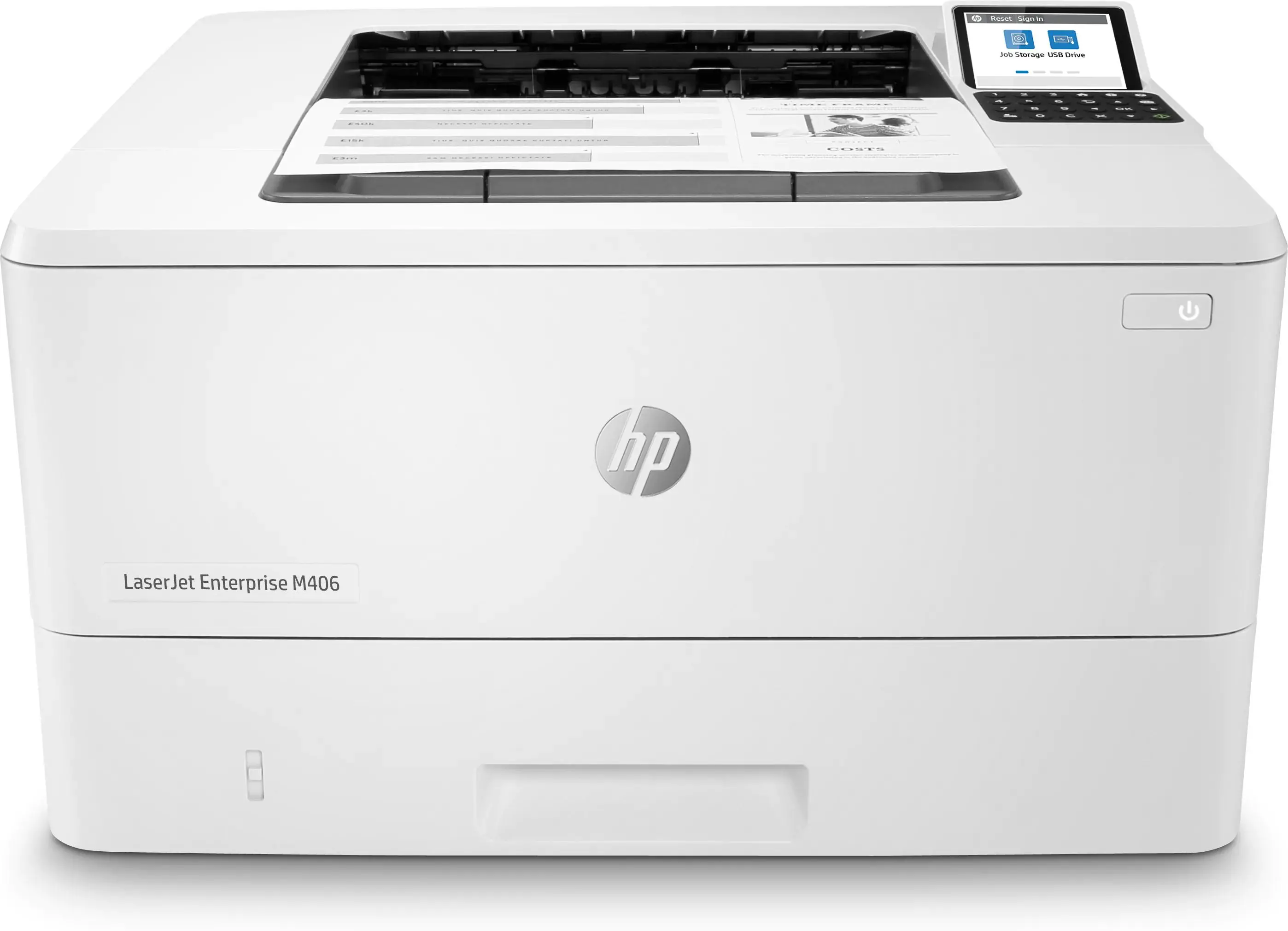 Drukarka HP LaserJet Enterprise M406dn WiFi Biały