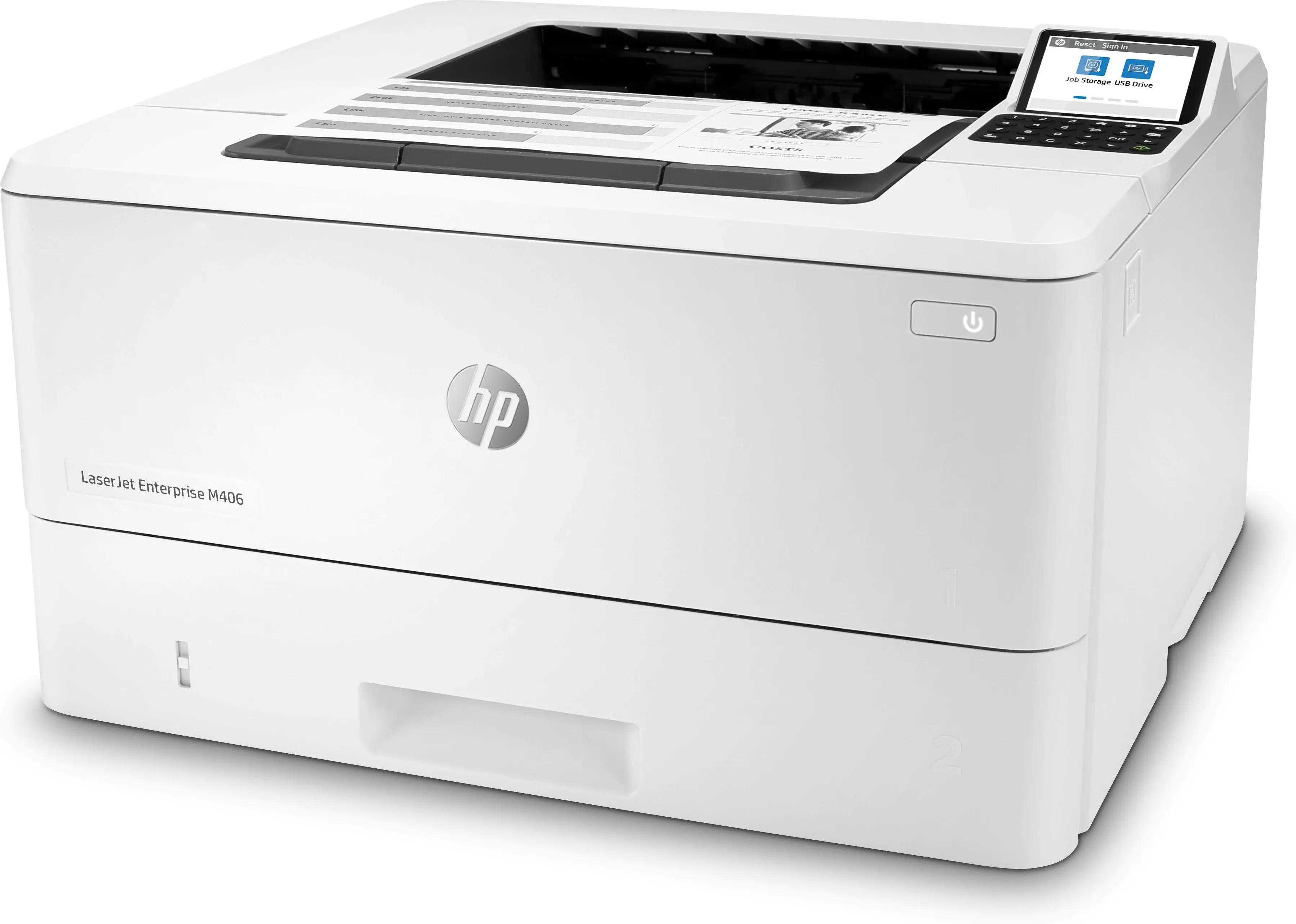 Drukarka HP LaserJet Enterprise M406dn WiFi Biały