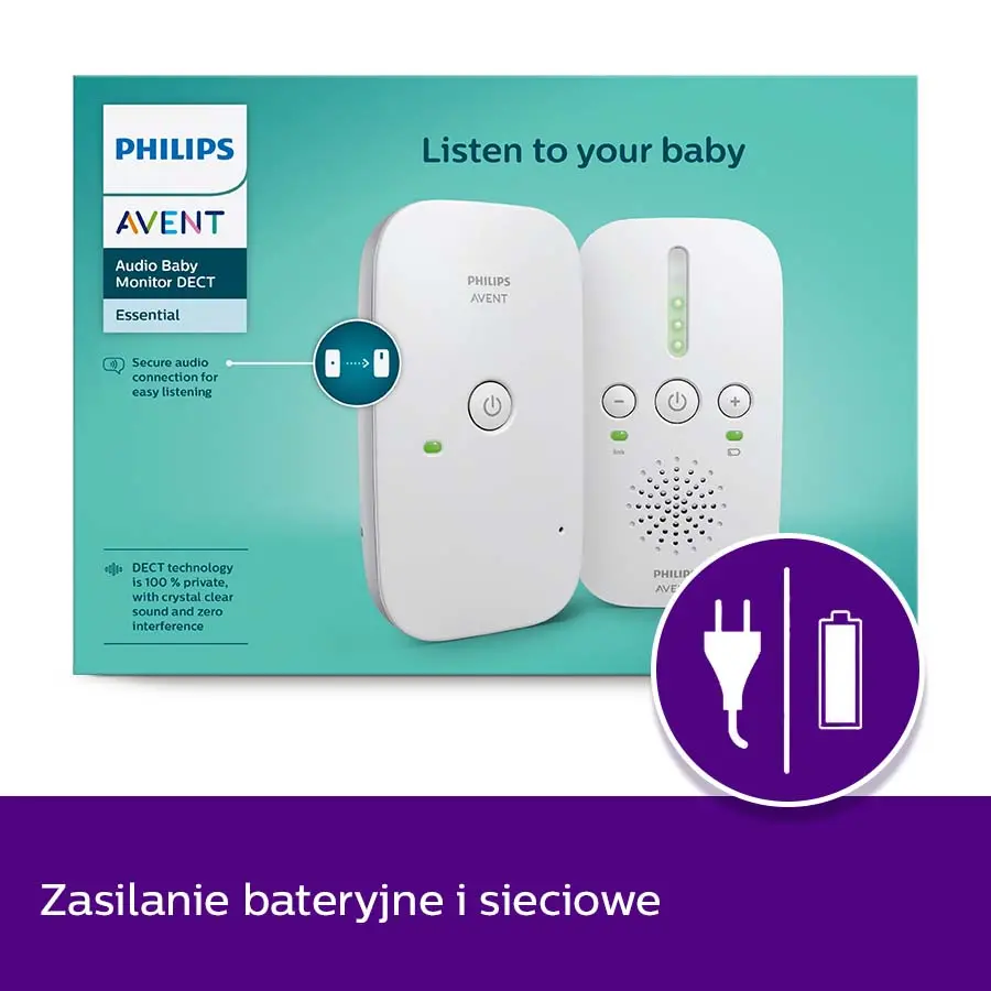 Niania elektroniczna Philips SCD502/26