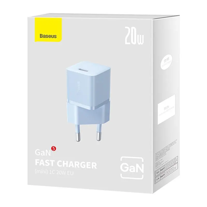 Ładowarka sieciowa Baseus GaN5 mini 20W Nibieski