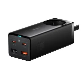 Ładowarka sieciowa Baseus PSZM000901 GaN3 Pro 2x USB + 2xUSB-C + AC, 65W