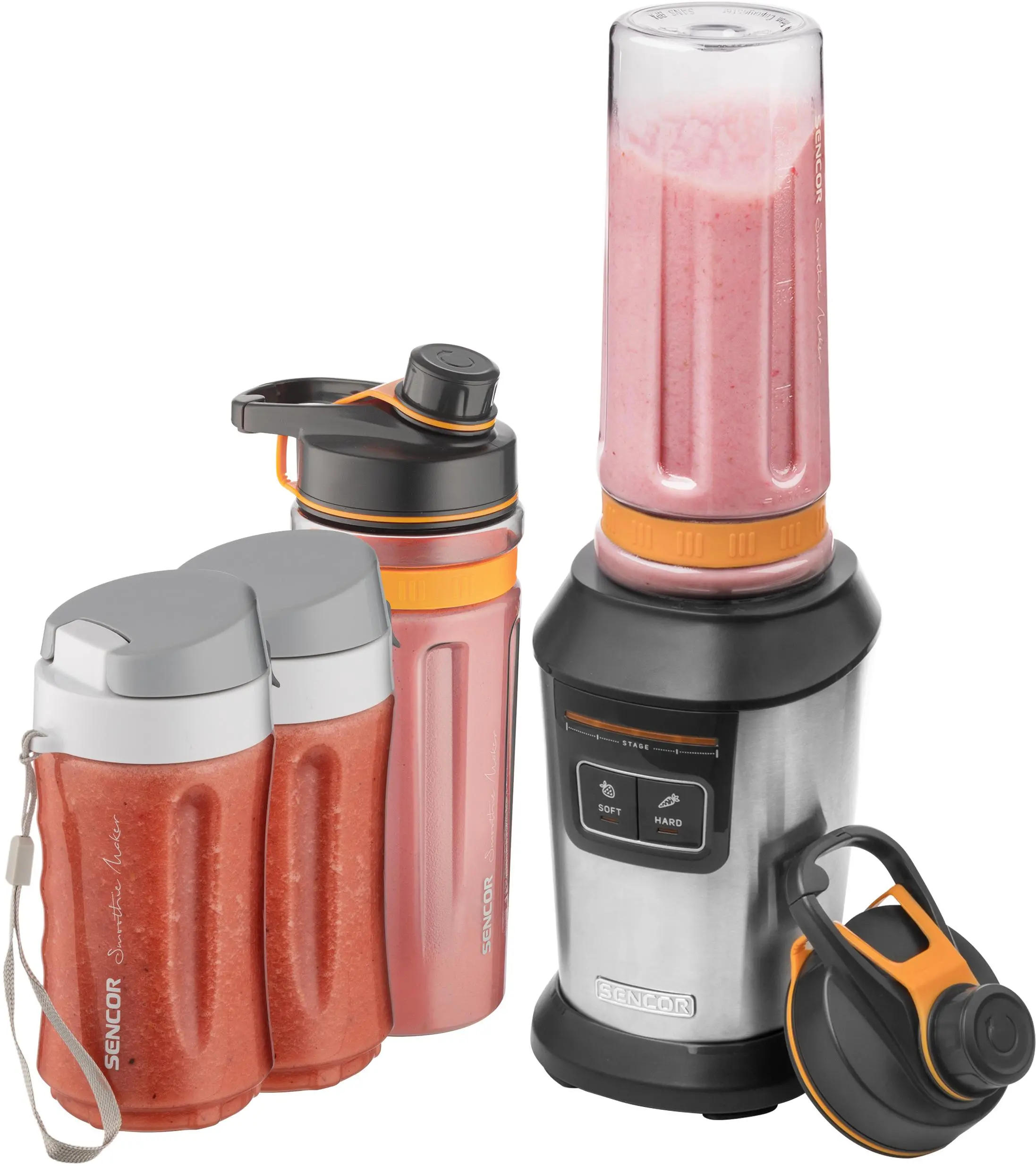 Blender kielichowy Sencor SBL 7570SS 0,9l Młynek 4 butelki