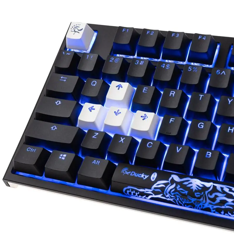 Klawiatura mechaniczna Ducky One 2 Backlit PBT RGB Cherry MX Speed Silver Czarny