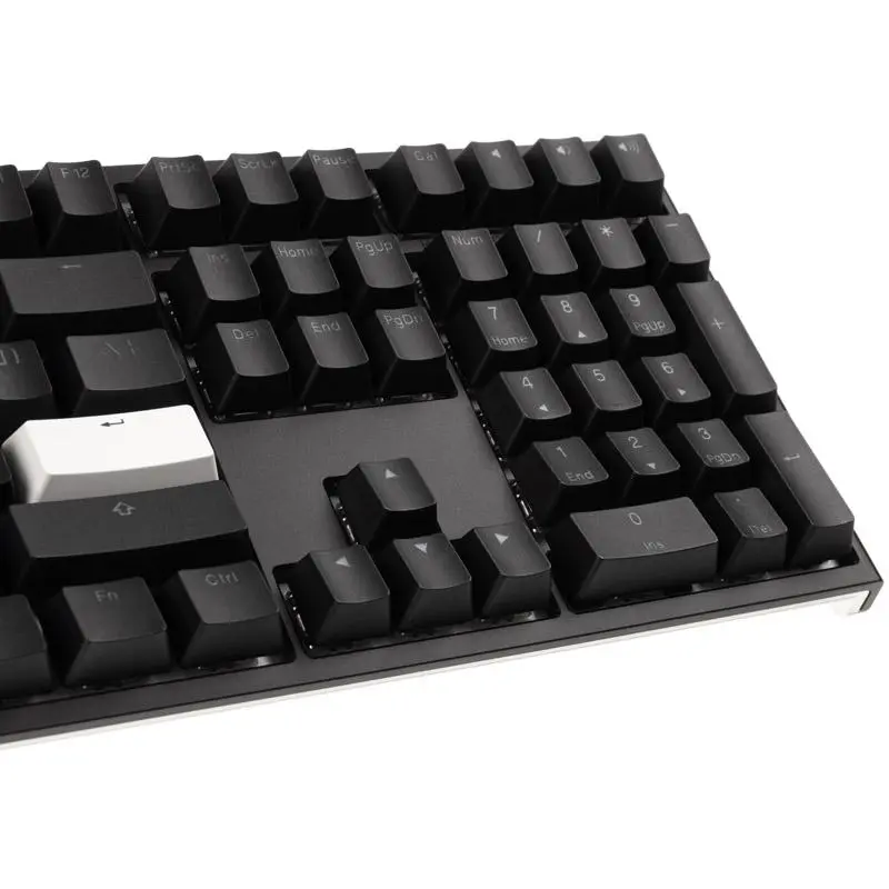 Klawiatura mechaniczna Ducky One 2 Backlit PBT RGB Cherry MX Speed Silver Czarny