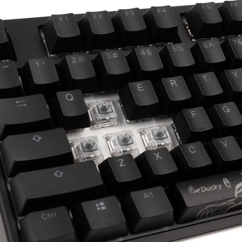 Klawiatura mechaniczna Ducky One 2 Backlit PBT RGB Cherry MX Speed Silver Czarny