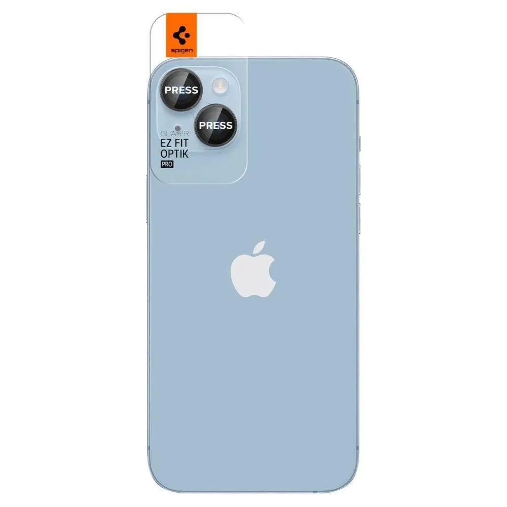 Szkło hartowane Spigen AGL05213 na aparat Glas tR EZ Fit Optik Pro do iPhone 14/14 Plus czarne - 2 – pack