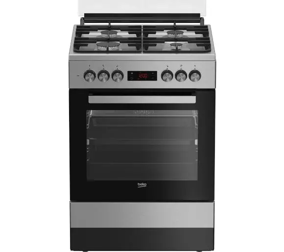 Кухня газово-електрична Beko FSM62331DXT Termoobieg