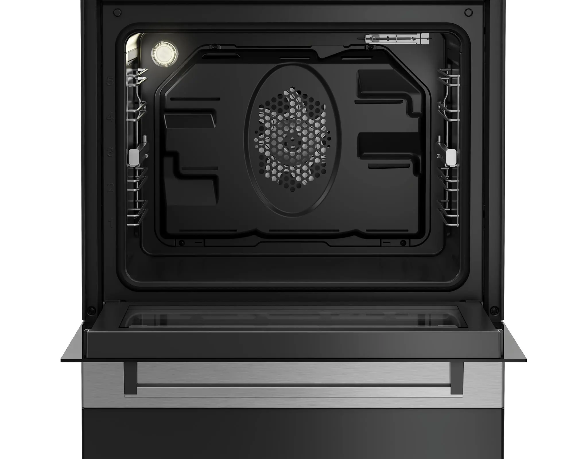 Kuchnia gazowo-elektryczna Beko FSM62331DXT Termoobieg
