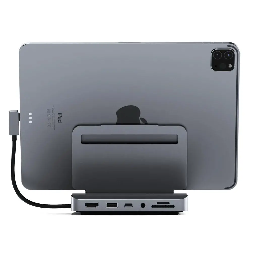 Stacja dokująca Satechi ICSTTCSHIPM Aluminium Stand & Hub dla iPad Pro Srebrny