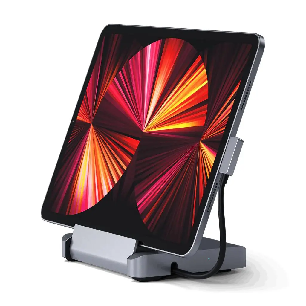 Stacja dokująca Satechi ICSTTCSHIPM Aluminium Stand & Hub dla iPad Pro Srebrny