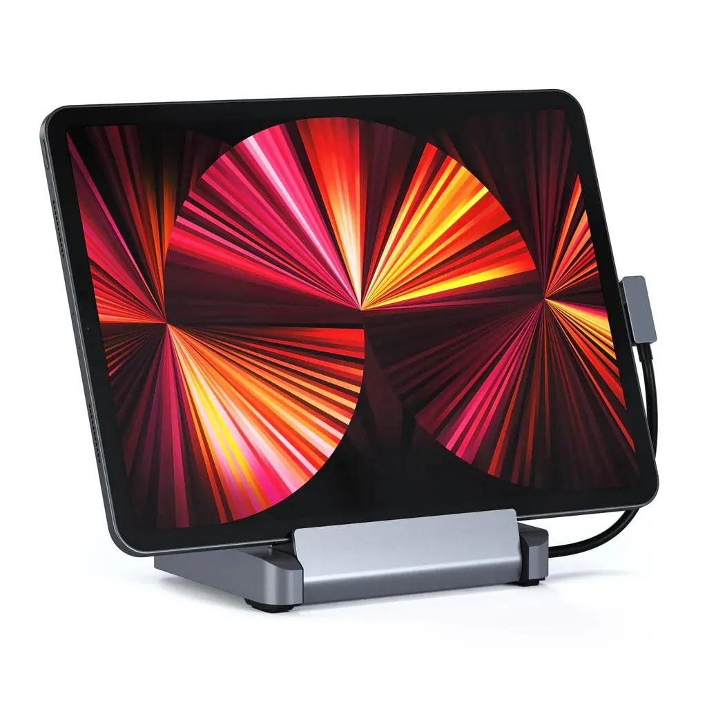 Stacja dokująca Satechi ICSTTCSHIPM Aluminium Stand & Hub dla iPad Pro Srebrny