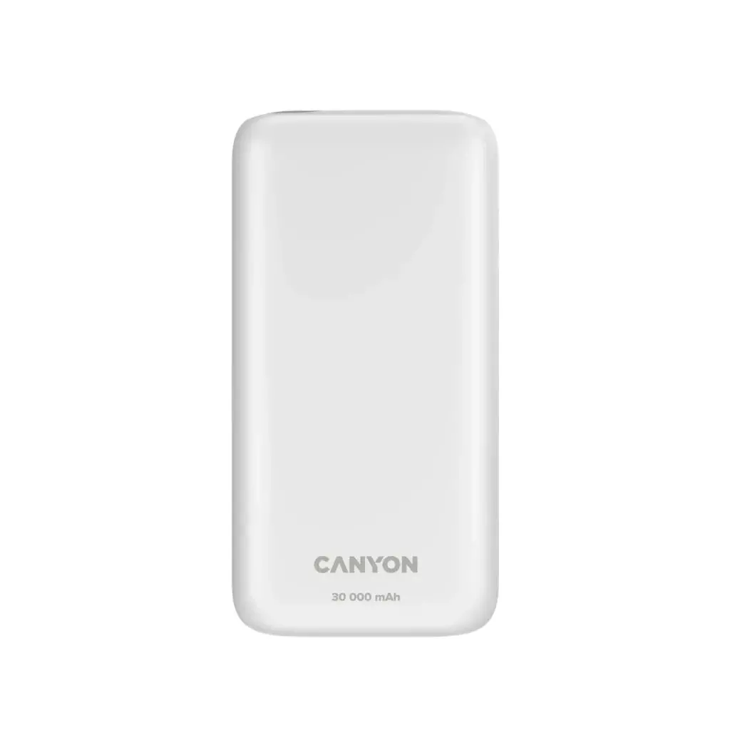 Powerbank Canyon PB-301 Biały 30000mAh OC 3.0 PD 20W Biały