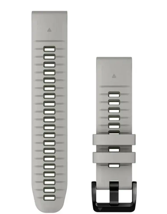 Pasek Garmin QuickFit 22 silikon Szaro-zielony