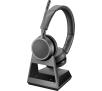 Słuchawki bezprzewodowe z mikrofonem Plantronics Poly Studio P5 Kit z Voyager 4220 UC Nauszne Czarny