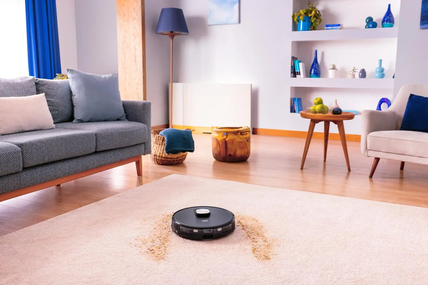 Robot sprzątający Beko RoboSmartPro VRR84314VB Funkcja mopowania Tworzenie mapy pomieszczenia 65dB