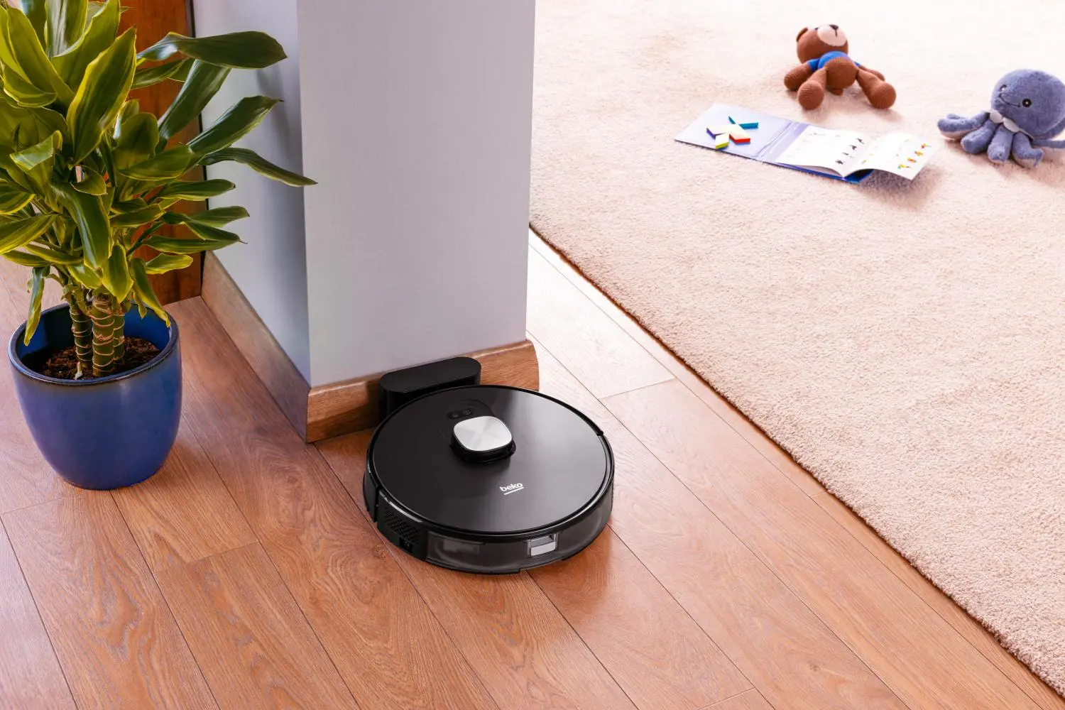 Robot sprzątający Beko RoboSmartPro VRR84314VB Funkcja mopowania Tworzenie mapy pomieszczenia 65dB