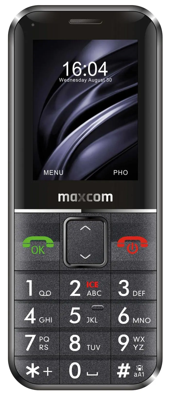 Telefon Maxcom Comfort MM 735 2,2" 2Mpix Czarny + opaska SOS