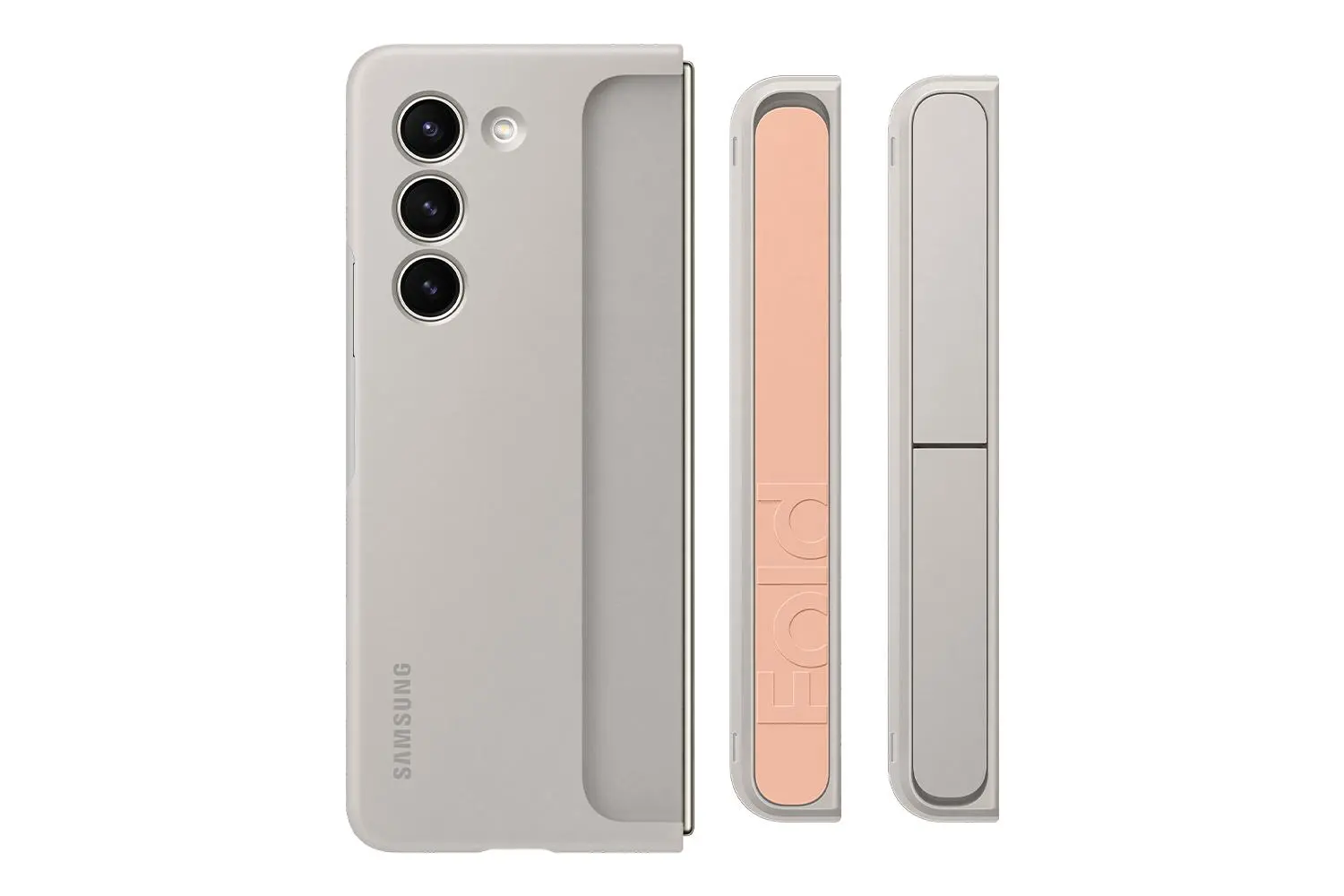 Etui Samsung Slim Standing Cover do Galaxy Z Fold 5 Piaskowy