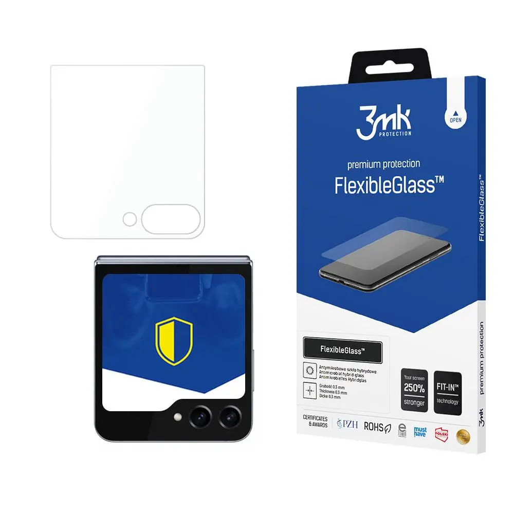 Szkło hybrydowe 3mk FlexibleGlass do Samsung Galaxy Z Flip 5 Front
