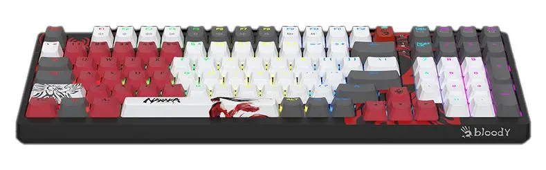 Klawiatura mechaniczna A4tech Bloody S98 Naraka BLMS Red Czarno-szary