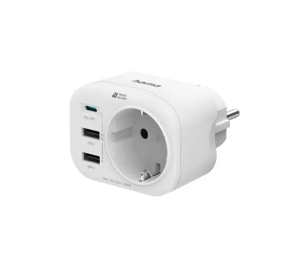 Hama z ładowarką USB 20W Power Delivery USB-C USB-A 223342