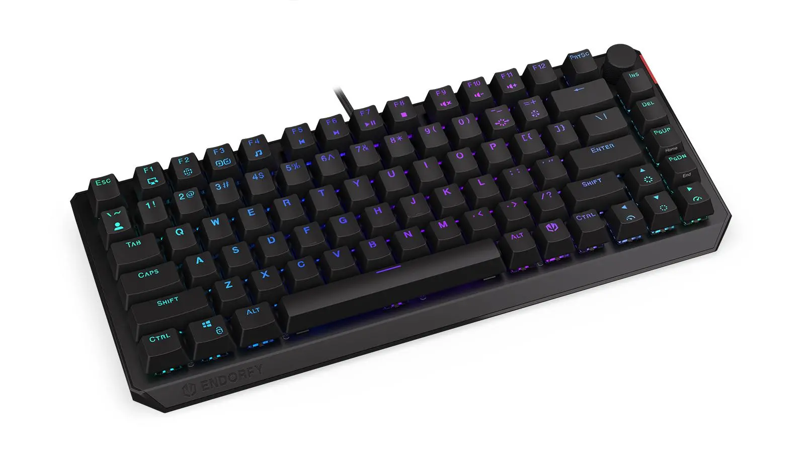 Klawiatura mechaniczna Endorfy Thock 75% Red Kailh Red Czarny