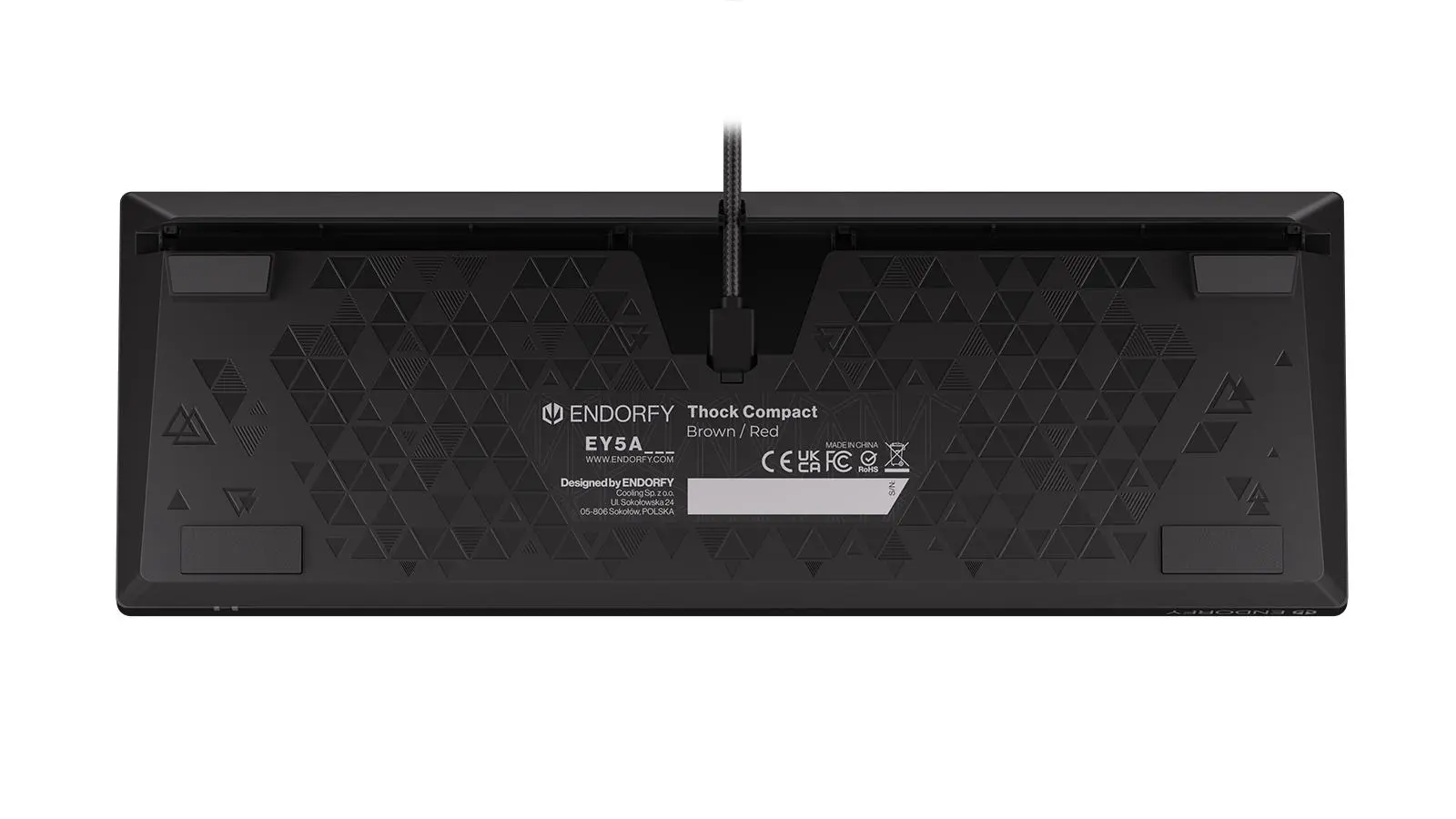 Klawiatura mechaniczna Endorfy Thock Compact Red Kailh Red Czarny