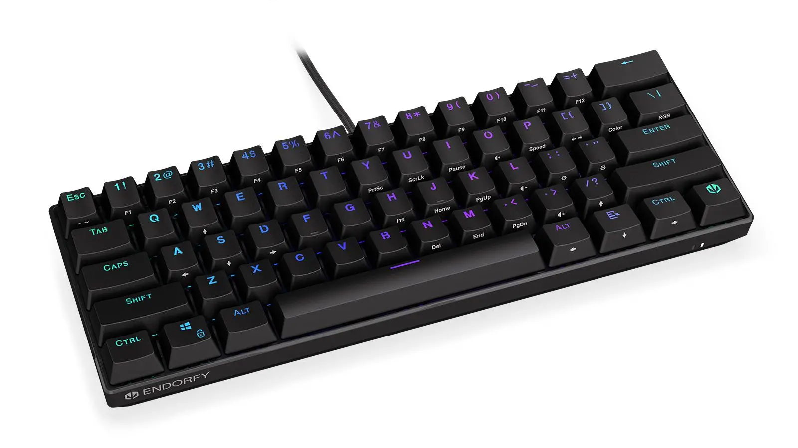 Klawiatura mechaniczna Endorfy Thock Compact Red Kailh Red Czarny