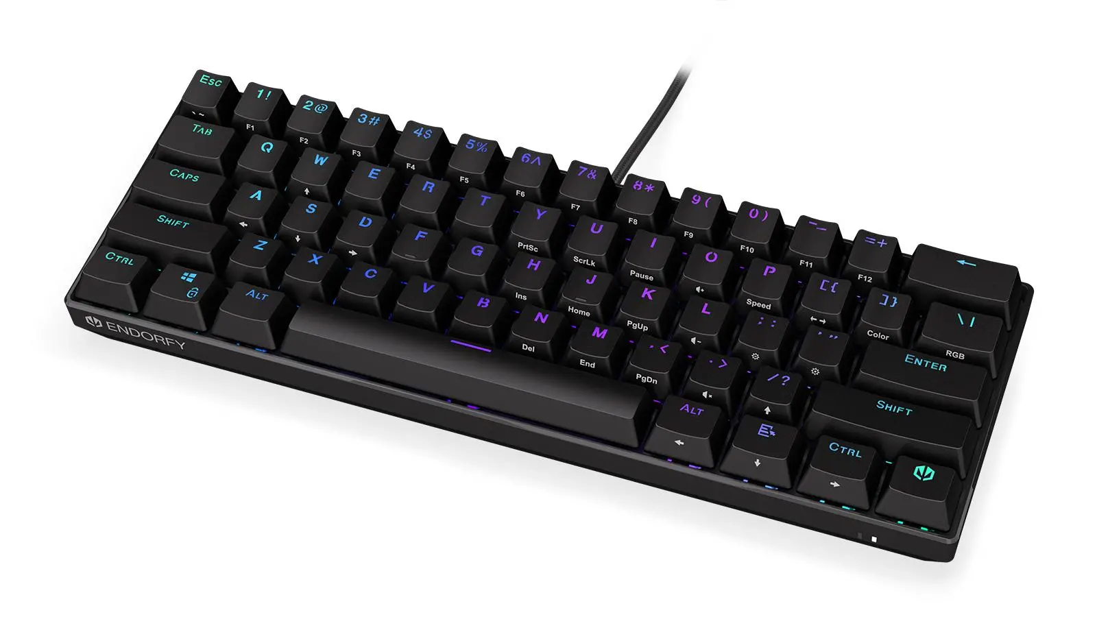 Klawiatura mechaniczna Endorfy Thock Compact Red Kailh Red Czarny