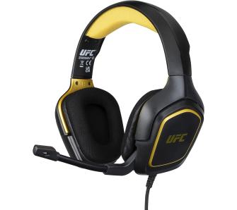 Słuchawki przewodowe z mikrofonem Konix UFC Gaming Headset Nauszne Czarno-żółty