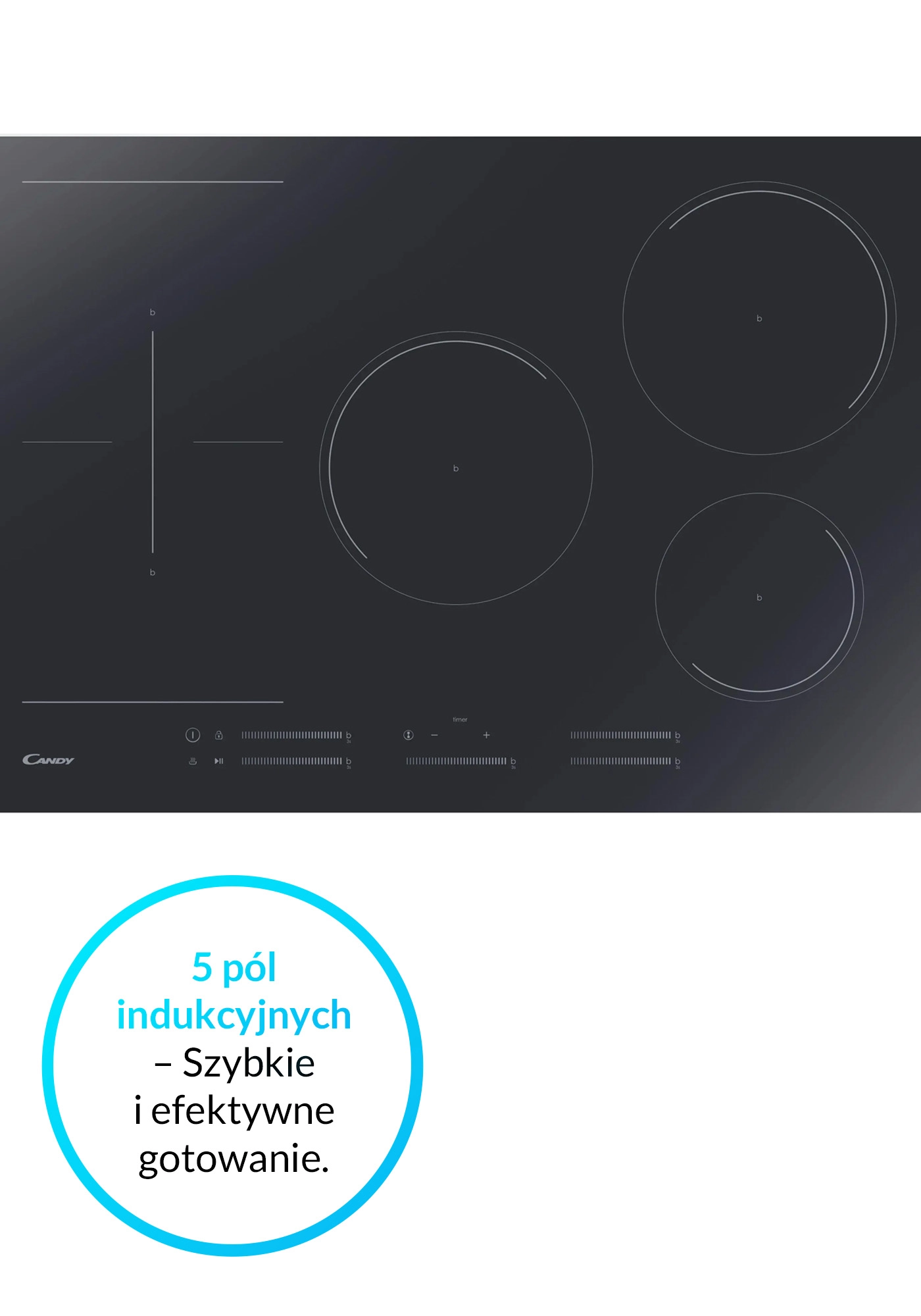 Płyta indukcyjna Candy Comfort CIES55MCTT/1 77cm