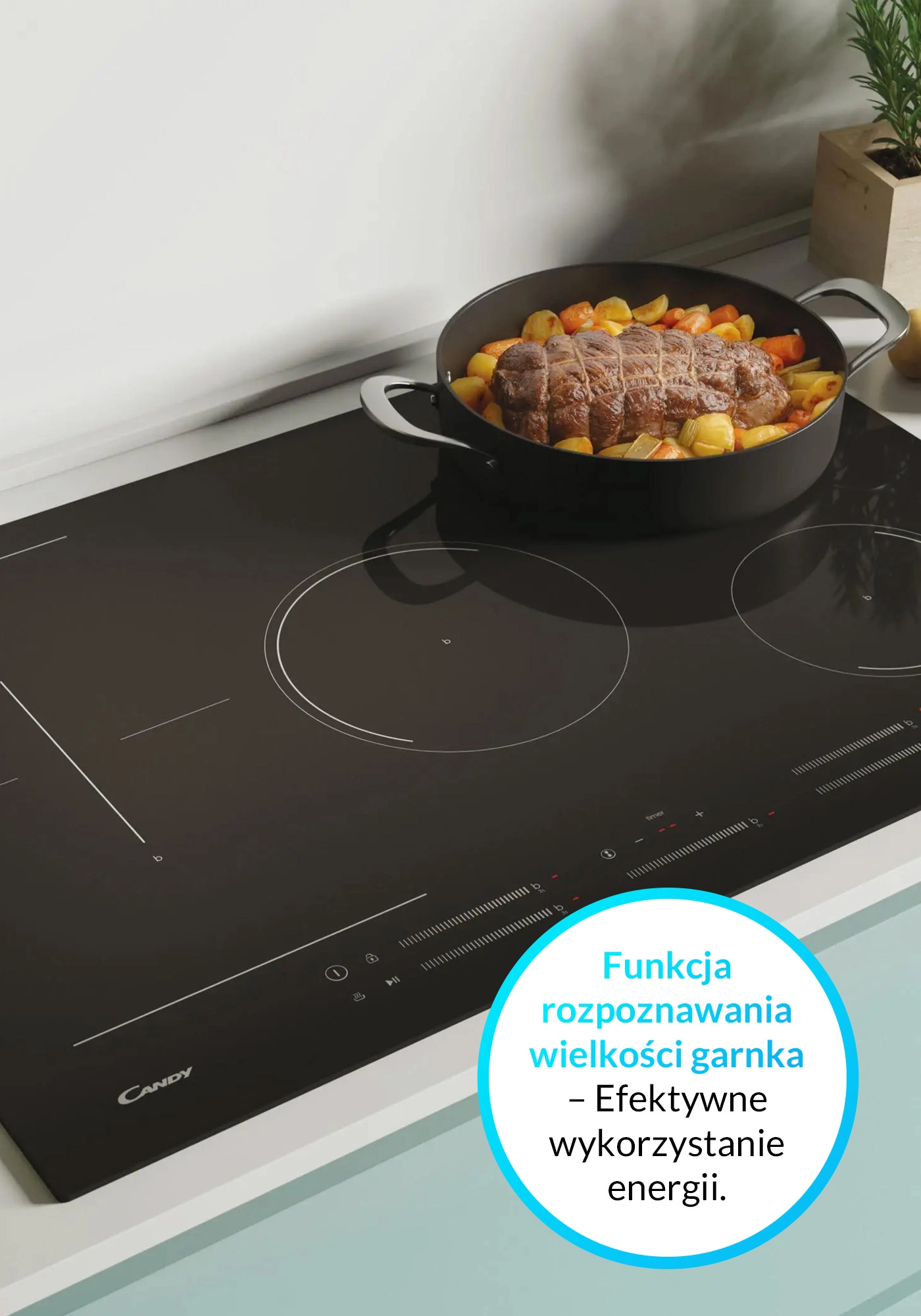Płyta indukcyjna Candy Comfort CIES55MCTT/1 77cm