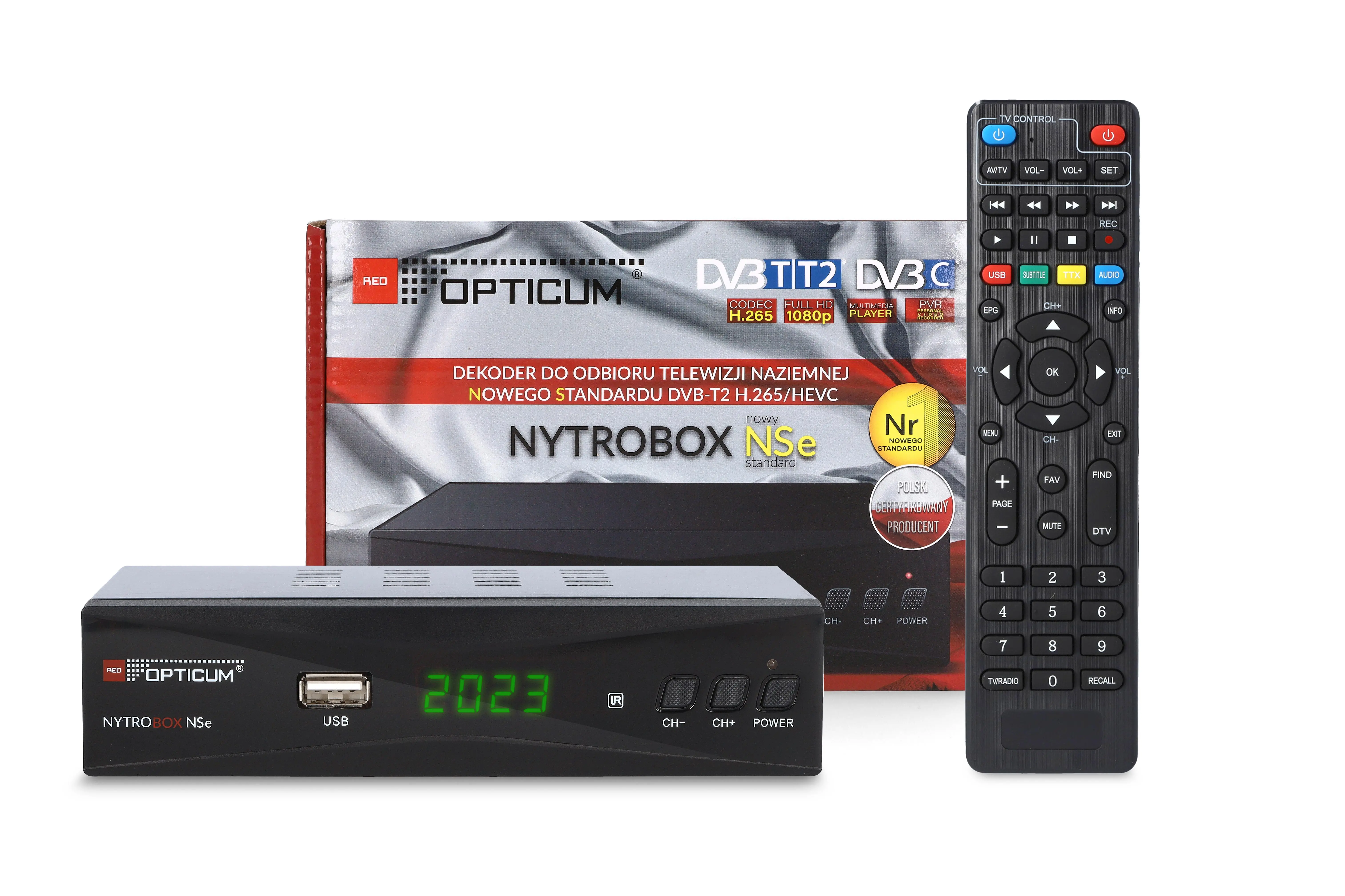 Opticum Nytro Box NSe H.265, Dekoder DVB-T - cena i opinie