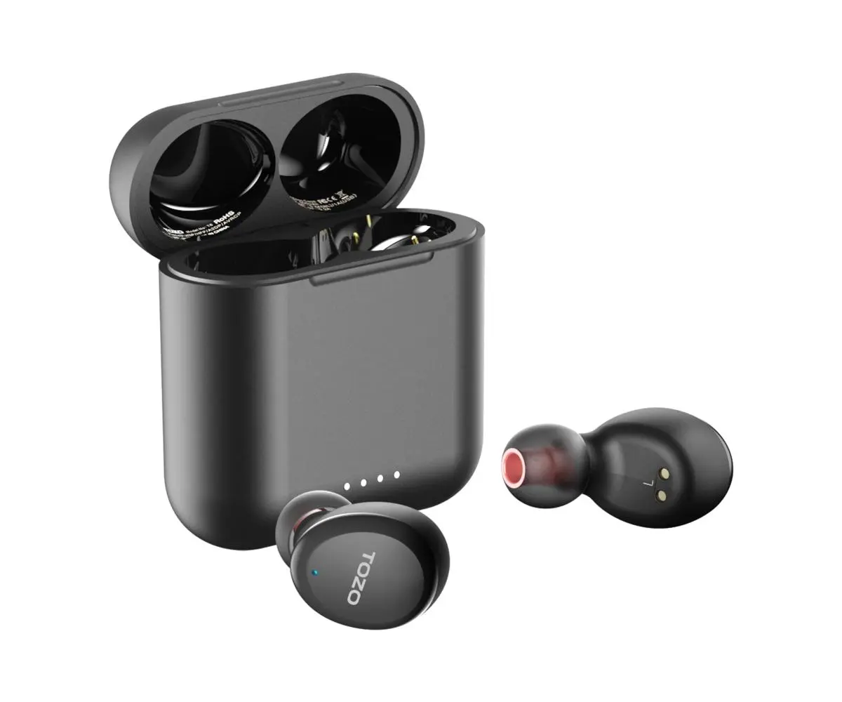 Słuchawki bezprzewodowe Tozo T6S Dokanałowe Bluetooth 5.2 Czarny