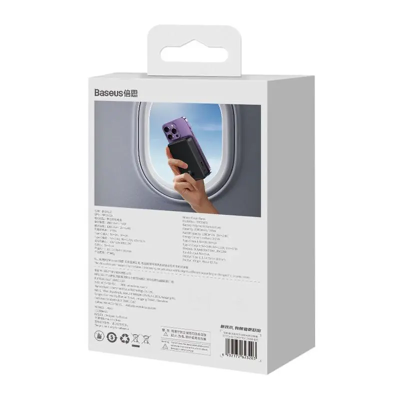 Powerbank Baseus PPCX150001 Magnetic Mini 20000mAh 20W MagSafe Overseas Edition Czarny