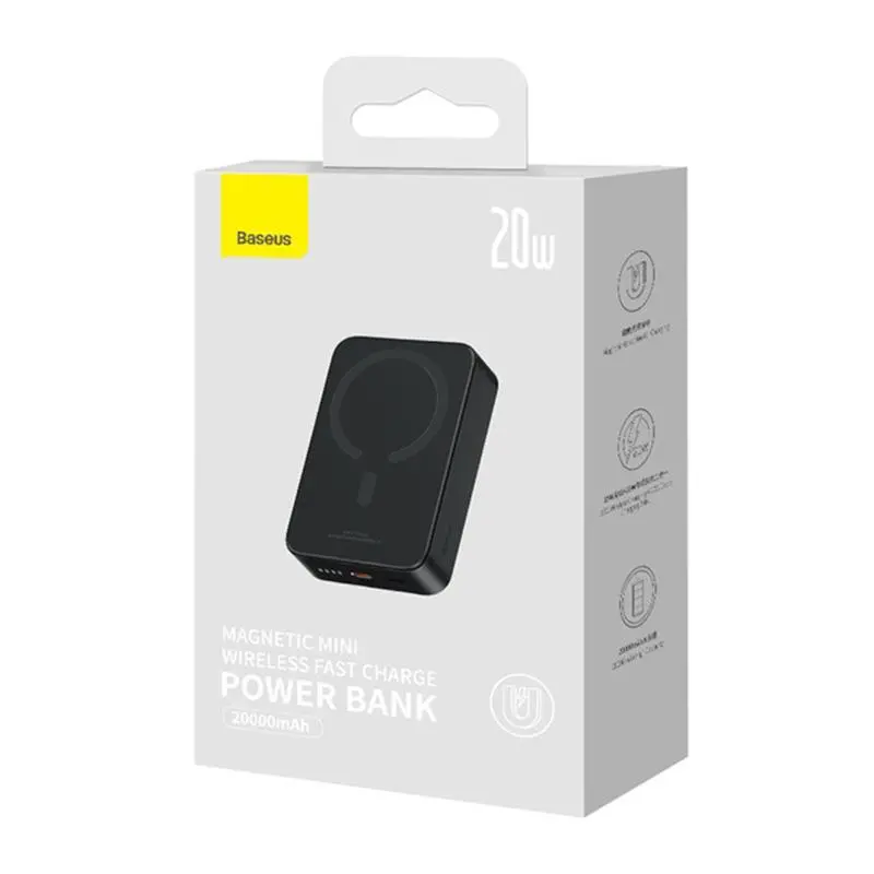 Powerbank Baseus PPCX150001 Magnetic Mini 20000mAh 20W MagSafe Overseas Edition Czarny