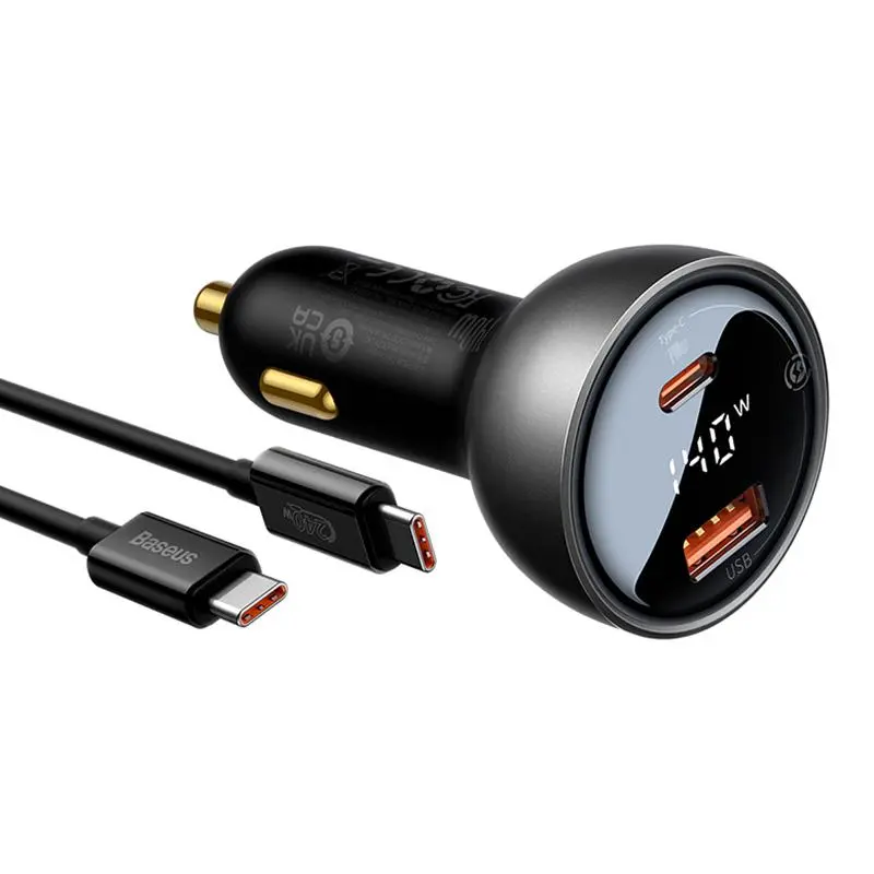 Ładowarka samochodowa Baseus Superme USB-C 140W Czarny