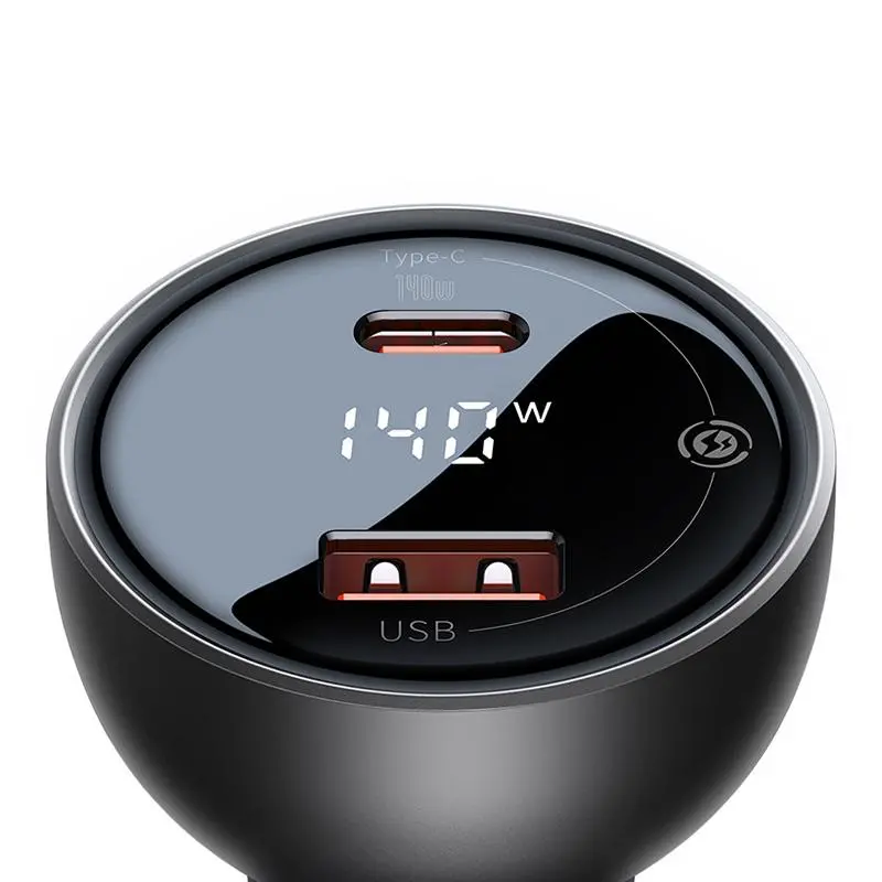 Ładowarka samochodowa Baseus Superme USB-C 140W Czarny