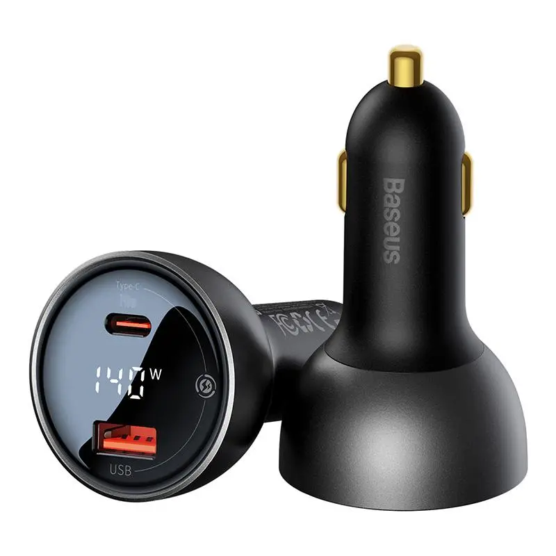 Ładowarka samochodowa Baseus Superme USB-C 140W Czarny