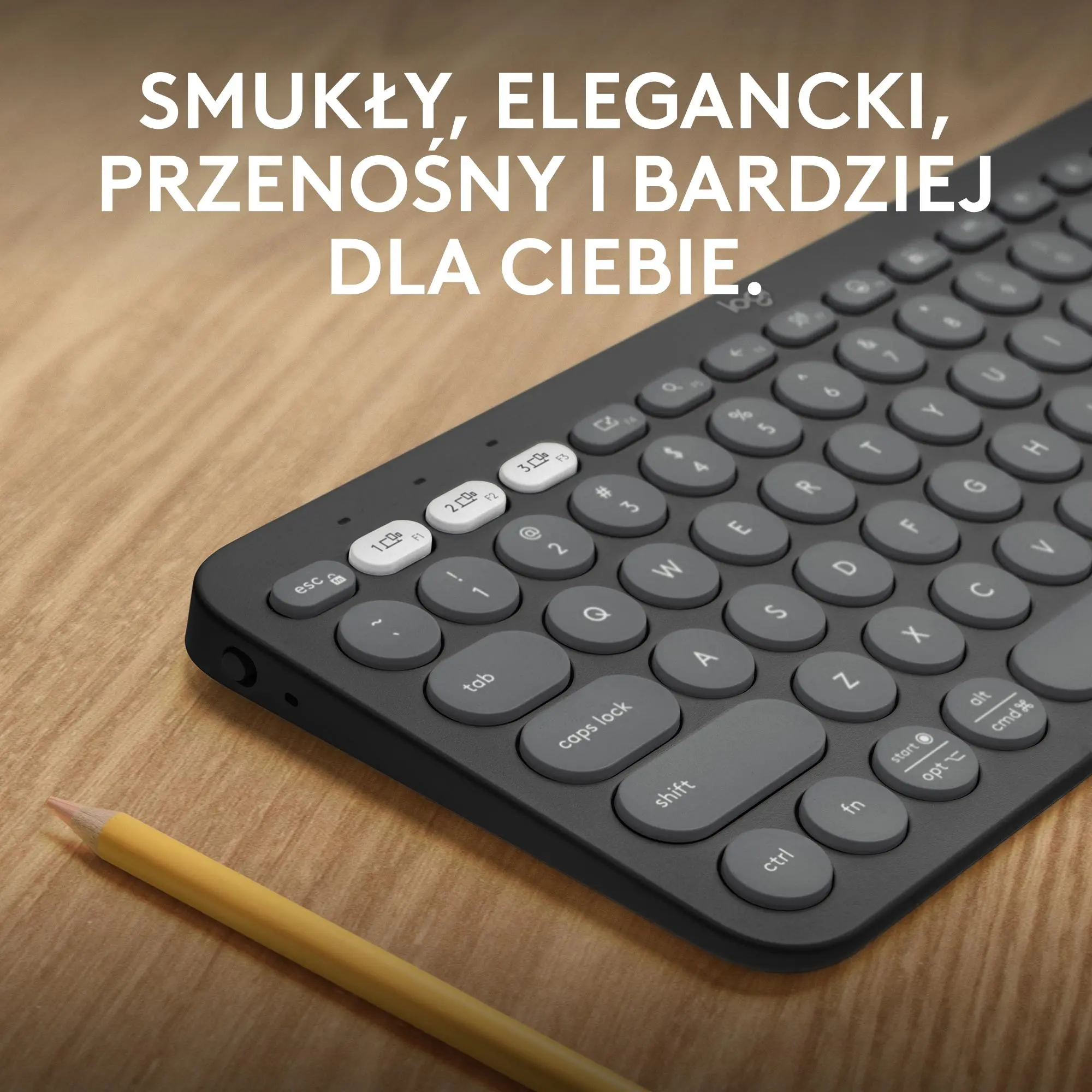 Klawiatura membranowa Logitech Pebble Keys 2 K380s Grafitowy