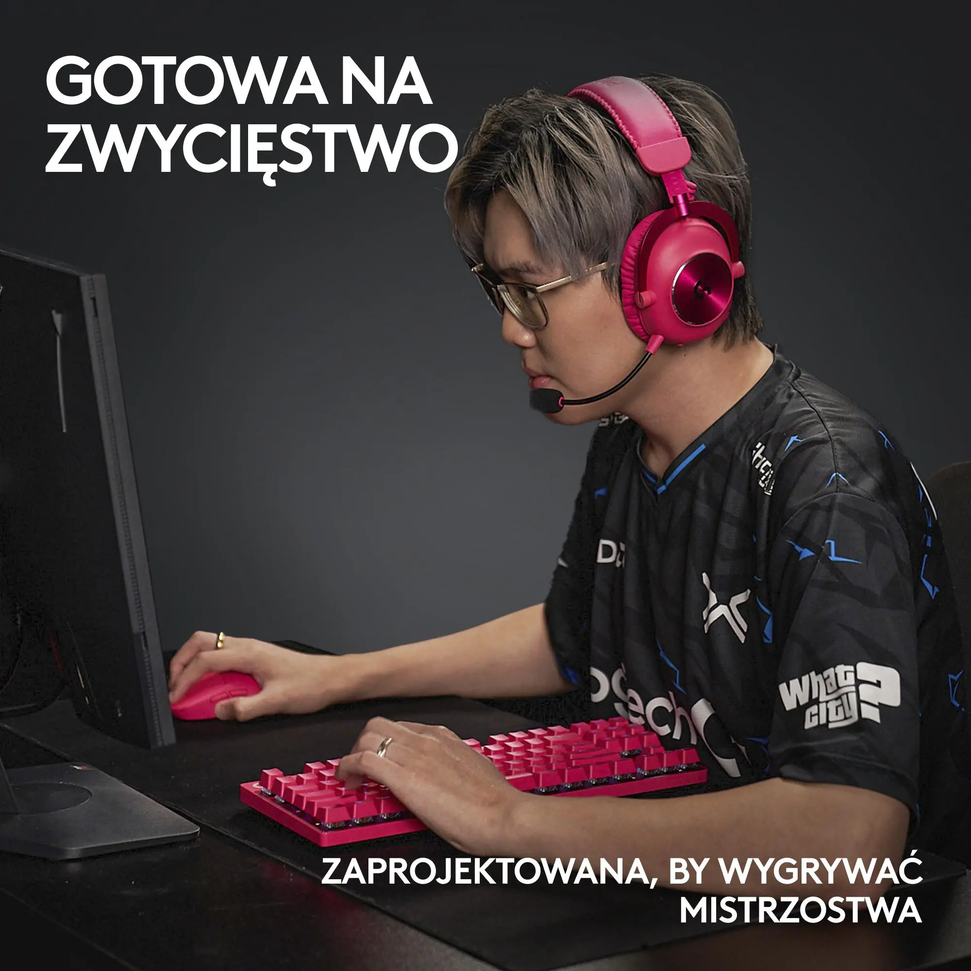 Klawiatura mechaniczna Logitech G Pro X TKL Lightspeed Tactile GX Brown Różowy