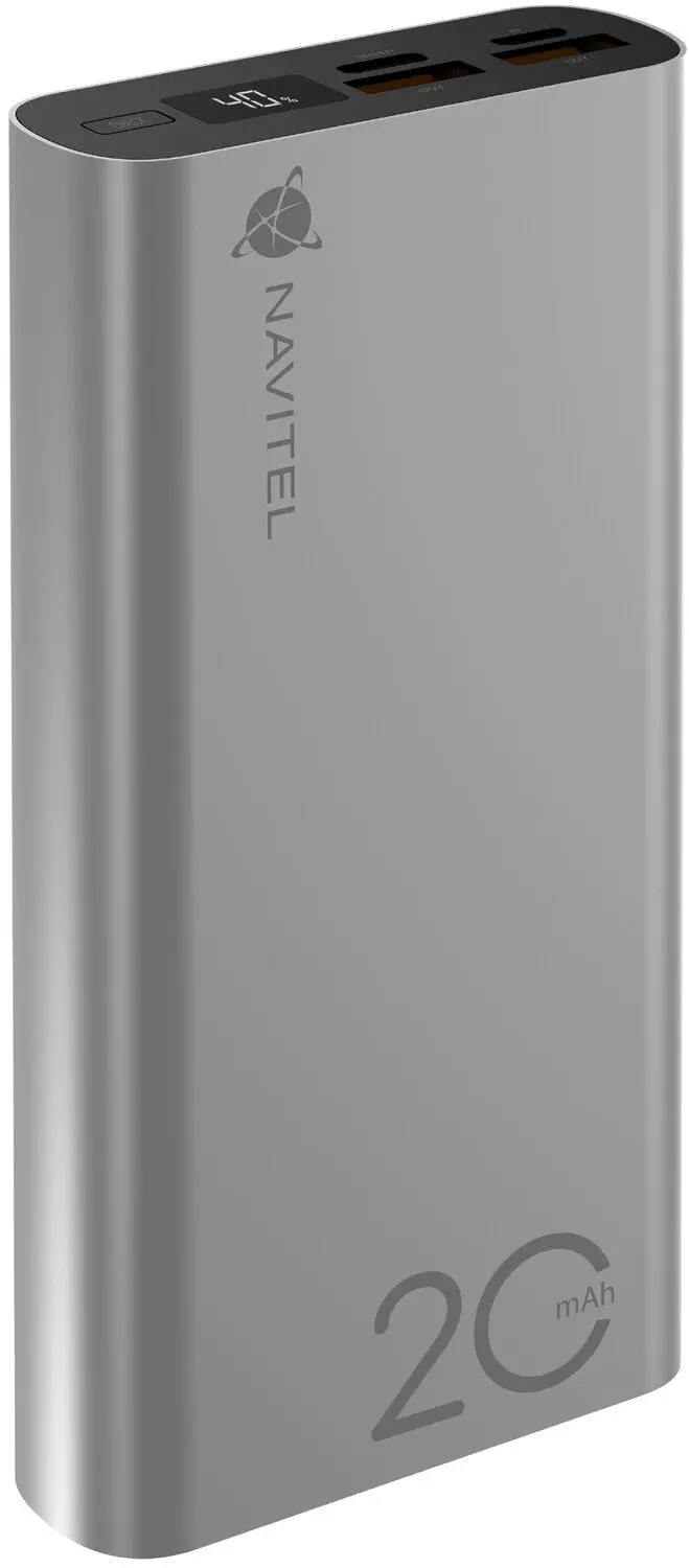 Powerbank Navitel PWR20 AL Silver 20000mAh 22,5W Srebrny