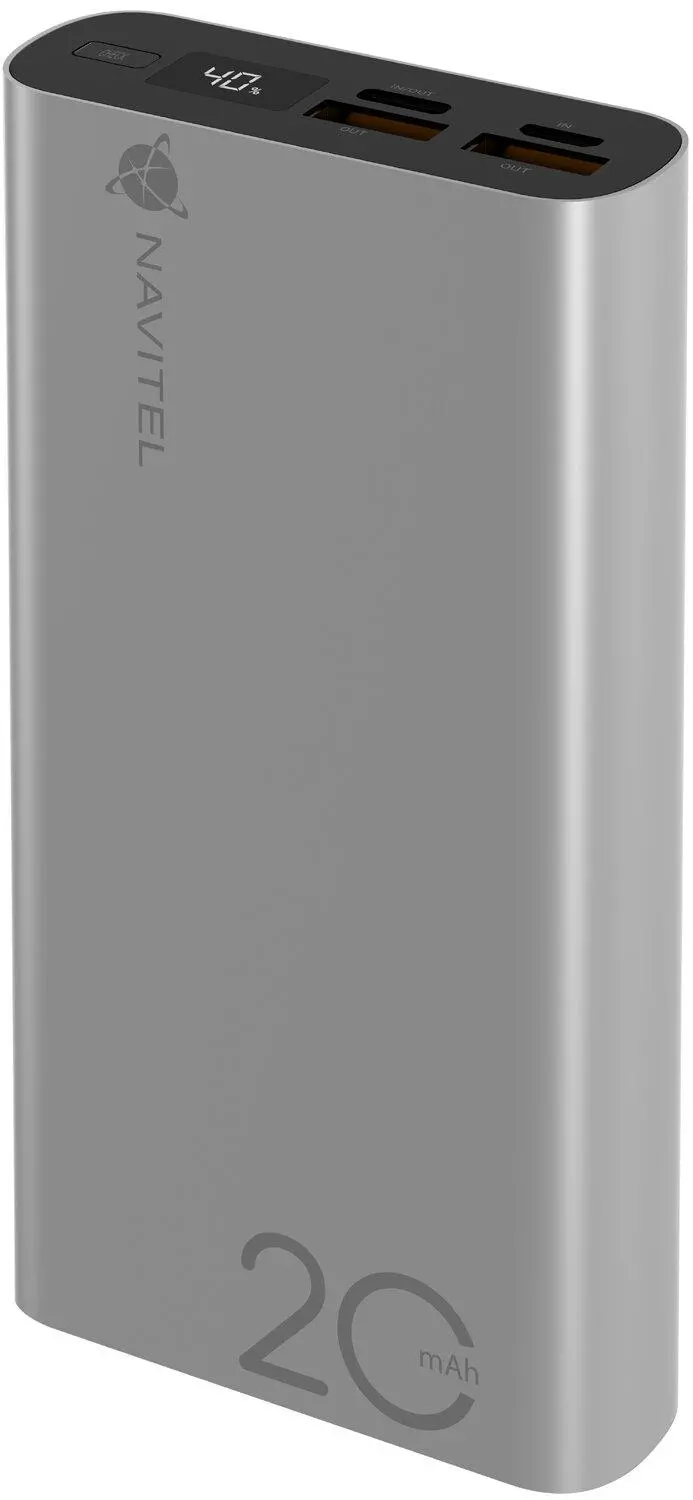 Powerbank Navitel PWR20 AL Silver 20000mAh 22,5W Srebrny