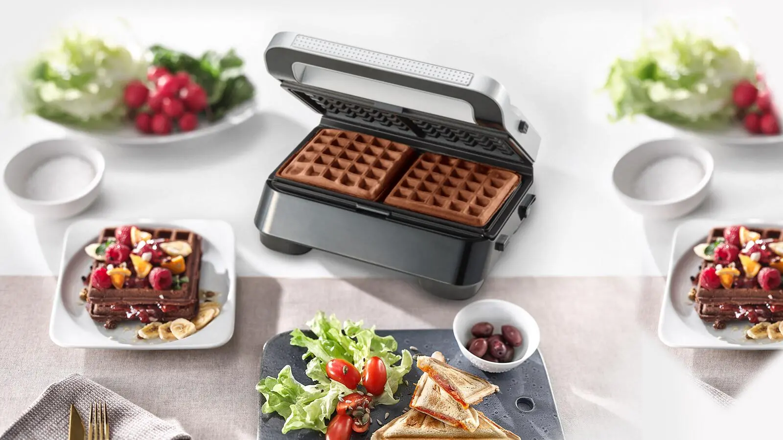 Opiekacz Braun SnackMaker 5 SM5038 3w1 Trójkąty Gofry Panini 800W