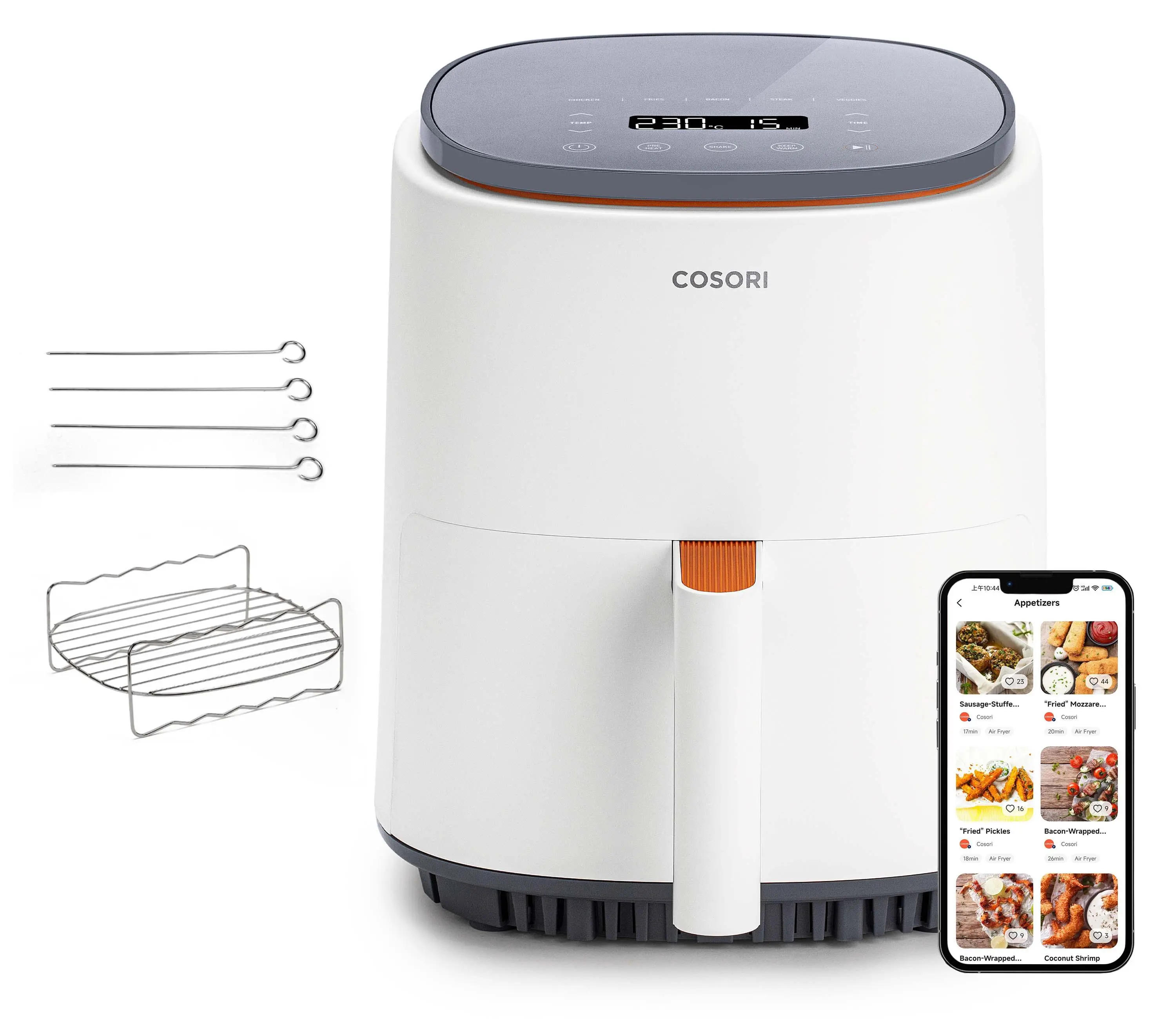 Air fryer Cosori Lite CAF-LI401S-WEUR 1500W 3,8l Aplikacja mobilna