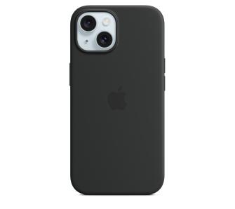 Etui Apple silikonowe z MagSafe do iPhone 15 Czarny