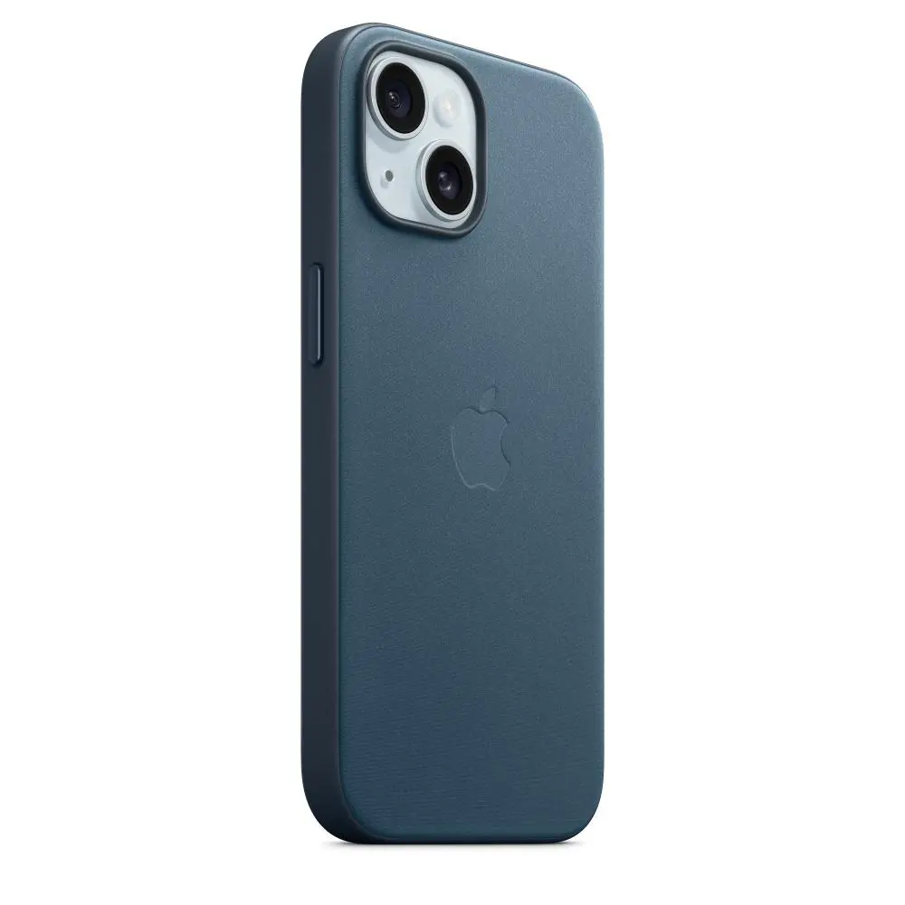 Etui Apple z tkaniny FineWoven z MagSafe do iPhone 15 Głębia oceanu